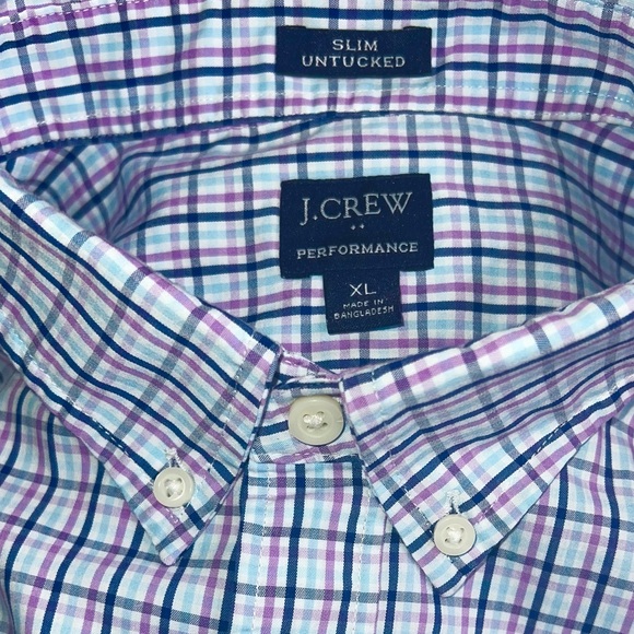 J.Crew Performance “Slim Untucked” Oxford style shirt Sz XL - Picture 4 of 5